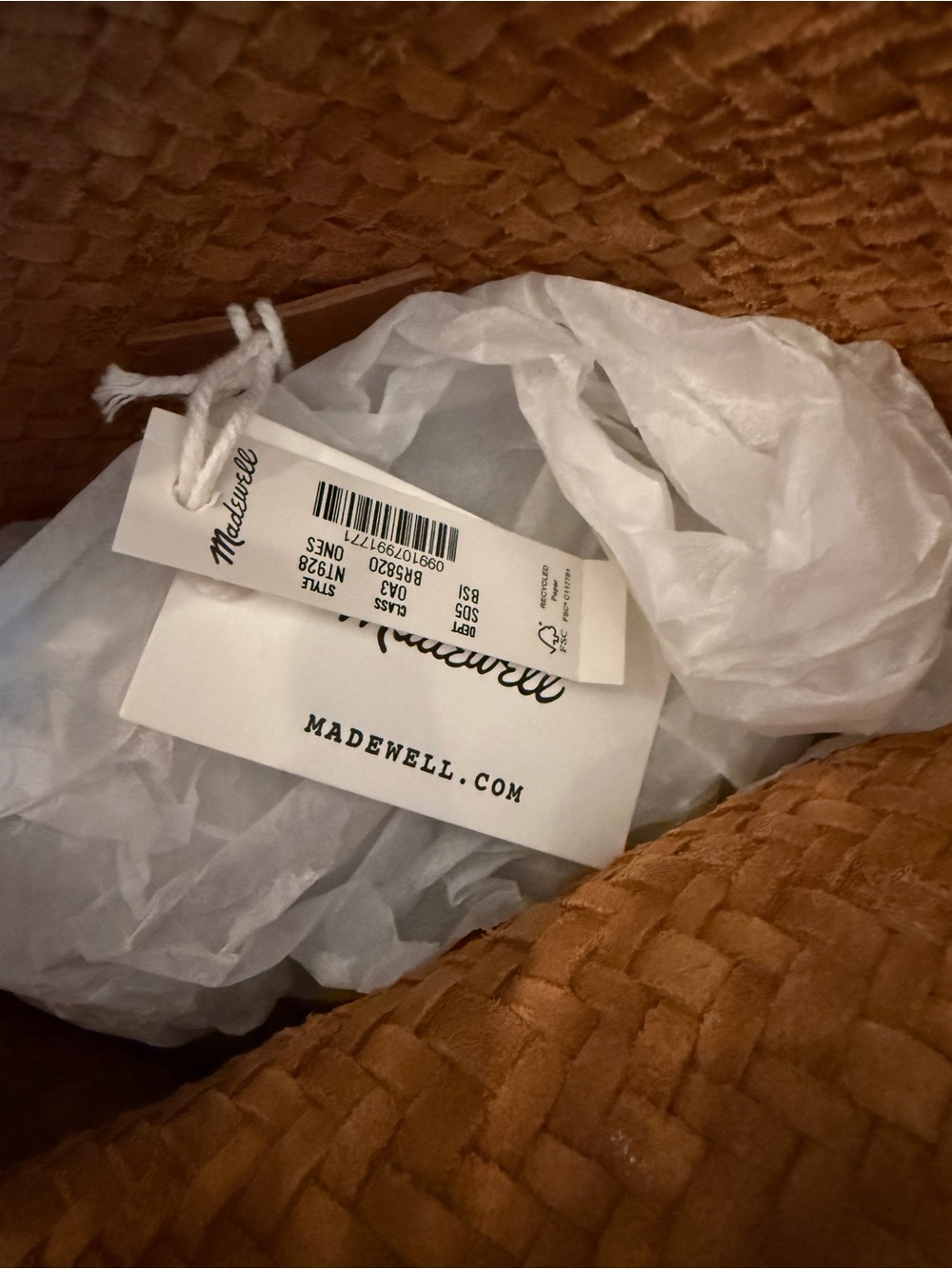 Madewell Braided Woven Shoulder Bag in Burnt Sienna - Picture 5 of 5
